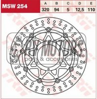Тормозной диск TRW Lucas MSW254