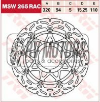 Тормозной диск TRW Lucas MSW265RAC