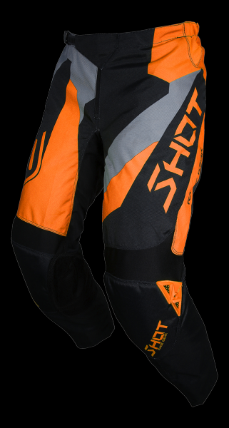Штаны Shot Racing A0D-11C1-A06-36 чёрный/оранжевый. Размер 36 