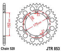 Приводная звезда JT JTR853.52 (PBR 856)