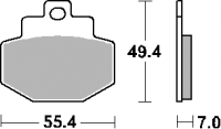 Тормозные колодки SBS 166CT (FA321)