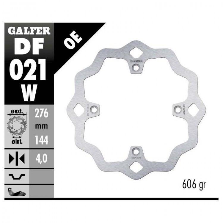 Тормозной диск GALFER плавающий HONDA XRV 750 '90-02 (NG207) DF021W