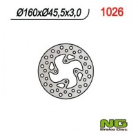 Тормозной диск NG задний KTM 65 SX '98-'16 (160MM) (160X45,5X3) (4X6,5MM) NG1026
