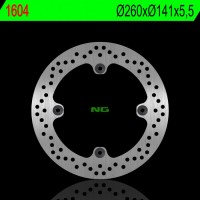 Тормозной диск NG задний SUZUKI DL 1000 V-STORM 02-18 (260X141X5,5MM) (4X10,5MM) NG1604