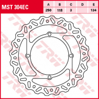 Тормозной диск SUZUKI RMZ 250 07-09, RMZ 450 05- TRW Lucas MST304EC