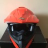 Шлем кросс Scorpion VX-34 HI Viz Orange. Размер М. 