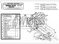 Крепления кофра KAPPA (без площадки) Honda CB 750 SevenFifty (92-00) K2320