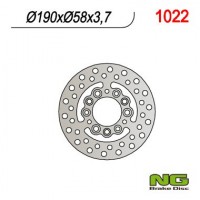 Тормозной диск NG задний APRILIA 50 скутер (190x58x3,7) NG1022