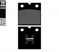 Тормозные колодки GALFER FD044G1054 (FA77)