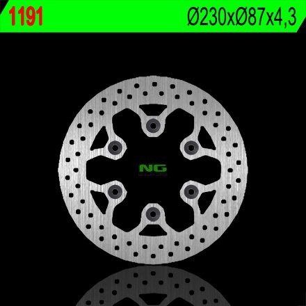 Тормозной диск NG задний HYOSUNG GT 125/250/650 (230X87X4,2) (6X10,5MM) NG1191