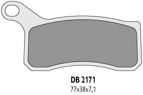Тормозные колодки DELTA BRAKING DB2171OR-D (FA462)