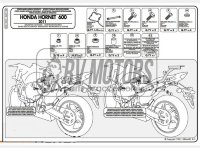 Крепления под боковые кофры KAPPA Monokey Honda CB 600 (2011) CBR 600F (2011) KLX1102