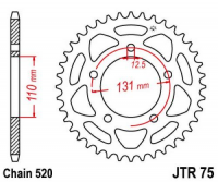 Приводная звезда JT JTR75.44 (PBR 4586)