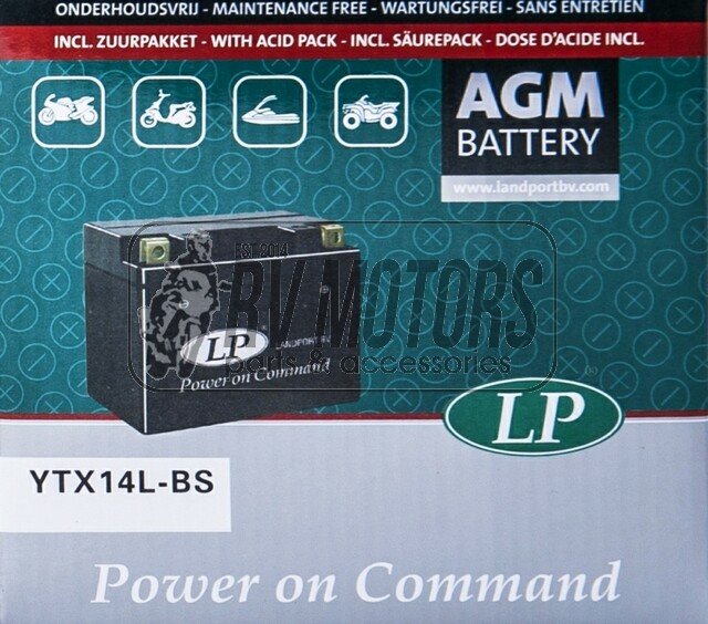 Аккумулятор LP AGM YTX14L-BS