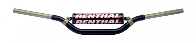 Алюминиевый руль RENTHAL 28.6mm MX Twinwall Handlebar Черный 923-01-BK-11-219