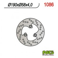 Тормозной диск NG задний YAMAHA 125 MAJESTY '01-'08 (190X58X4 / 3,7 / 3,7) NG1086