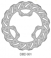 Тормозной диск передний HONDA CR 125 '95-07, 250 '95-01, CRF 250 '04-14, CRF 450 '02-14 (240X101X3MM) (6X6,5MM) (NG066)   DELTA BRAKING ONL_DBD001G