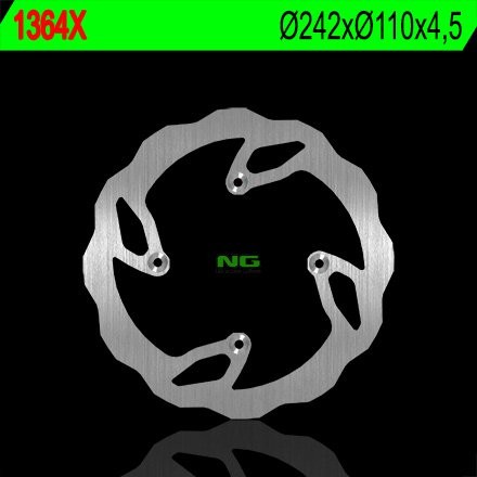 Тормозной диск NG задний TM 125/250/300/450/530 '06-'09 (242X110X4,5) (4X7MM) NG1364X