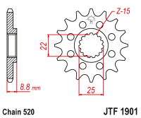 Приводная звезда JT JTF1901.12 (PBR 1248)