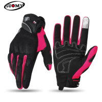 Текстильные перчатки Suomy SU09 черные/фиолетовый