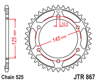 Приводная звезда JT JTR867.43 (PBR 869)