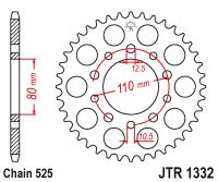 Приводная звезда JT JTR1332.43 (PBR 4350) 