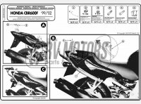 Крепления кофра KAPPA (без площадки) Honda CBR 600F (99-02) K2520
