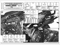 Крепления под боковые кофры KAPPA Monokey Honda VFR 800 KLX166