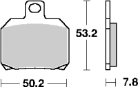 Тормозные колодки SBS 730HF (FA266)