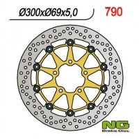 Тормозной диск NG передний SUZUKI GSXR 600 04-05, GSXR 750 04-05, GSXR 1000 03-04, M 800INTRUDER 14-15 (NG790V) (300X69X5) (5X10,5MM) NG790