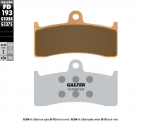 Тормозные колодки GALFER FD193G1375 (FA249)