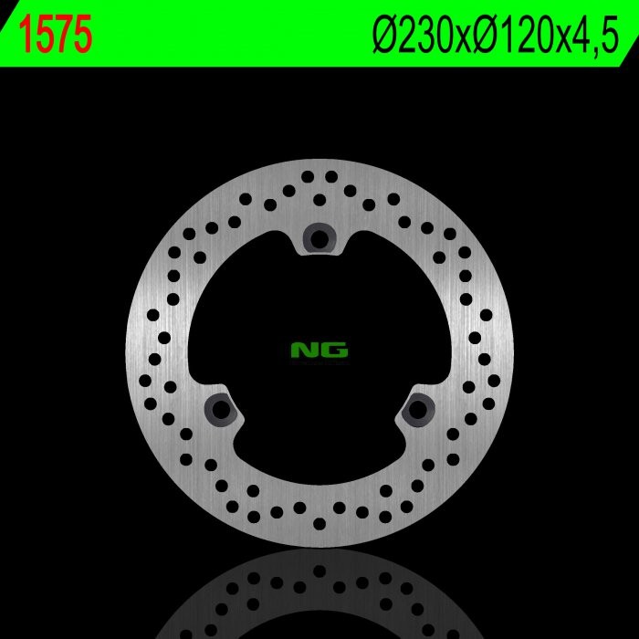Тормозной диск NG задний YAMAHA NMAX 125 15-18 (ABS) (230X120X4,5MM) (3X10,5MM) NG1575