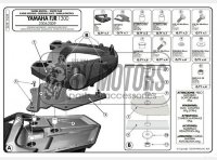 Крепления кофра KAPPA (с площадкой) Monokey Yamaha FJR 1300 (06-15) K228
