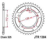 Приводная звезда JT JTR1304.41 (PBR 4357)