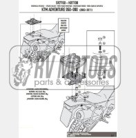 Крепления кофра KAPPA (с площадкой) Monokey KTM Adventure 950-990 (03-14) KR7700