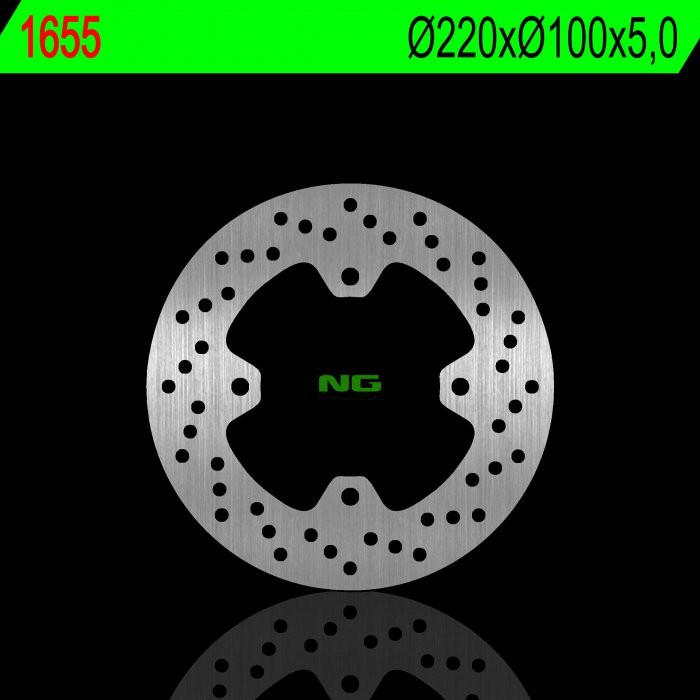 Тормозной диск NG задний KAWASAKI ZX 10R 16-18 (220X100X5,0MM) (4X10,5MM) NG1655
