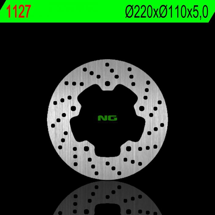 Тормозной диск NG задний SYM 125/200/250 05-17 (2250X110X5,0MM) (5X10,5MM) NG1127