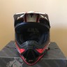 Шлем кросс O'Neal 5 Series friction чёрный/красный/белый. Размер XS.