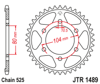Приводная звезда JT JTR1489.41 (PBR 4359)