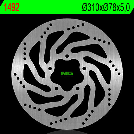 Тормозной диск передний NG TRIUMPH BONNEVILE 865 09-16, 900 16, SPEEDMASTER 865 10-15 (310X78X5,0MM) (5X10,50MM) NG1492