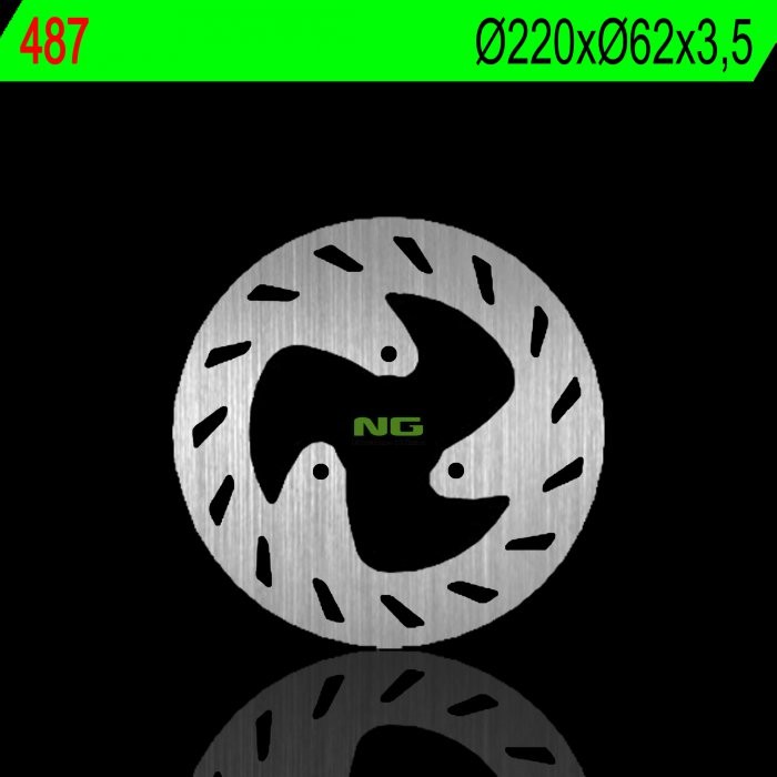 Тормозной диск NG задний RIEJU 50 RS 3 12-18, 125 RS3 14-18 (220X62X3,5MM) (3X8,5MM) NG487