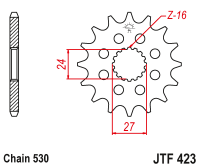 Приводная звезда JT JTF423.17 (PBR 2190)
