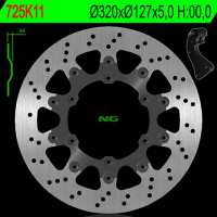 Тормозной диск NG передний KTM SX/SXF/EXC/EXCF 125-530 '09-'17  (320X127X5)  (NG725K11) NG725KOV11