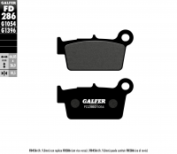 Тормозные колодки GALFER FD286G1054 (FA367)