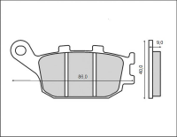 Тормозные колодки BRENTA FT 3072 (FA174)