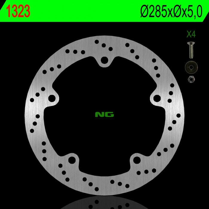 Тормозной диск NG задний BMW R 1200C 02-03 (285X5,0MM) (5X10,5MM) NG1323