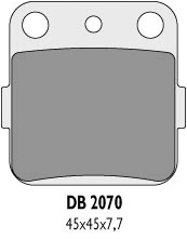 Тормозные колодки DELTA BRAKING DB2070MX-D (FA84)