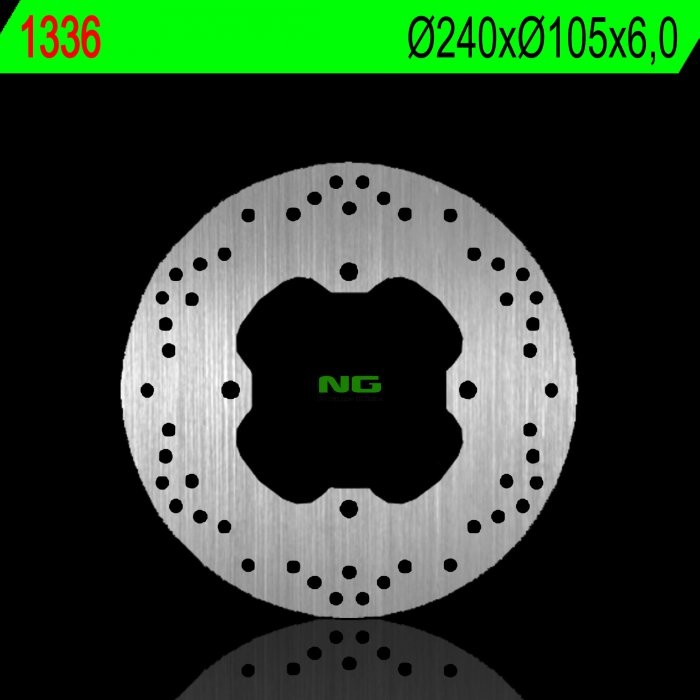 Тормозной диск NG задний HONDA SILVER WING 400 09-14, 600 09-15 (240X105X6,0MM) NG1336