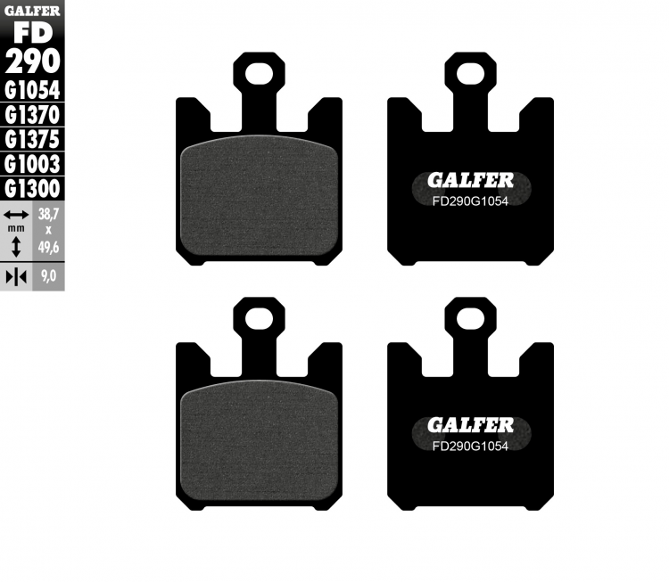 Тормозные колодки GALFER FD290G1054 (FA369/4)