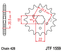 Приводная звезда JT JTF1559.14 (PBR 2053) 